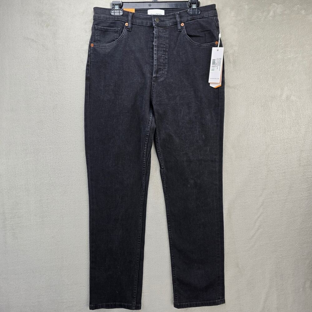 DU/ER Duer Mens Jeans Performance Denim High Rise 31x28 (Fits 32x29) Black NWT